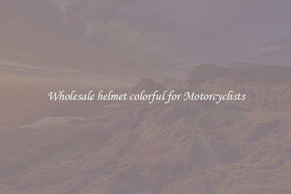 Wholesale helmet colorful for Motorcyclists