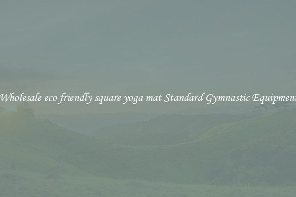 Wholesale eco friendly square yoga mat Standard Gymnastic Equipment