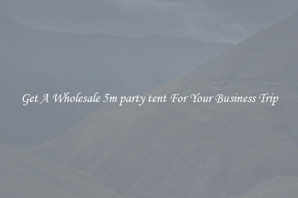 Get A Wholesale 5m party tent For Your Business Trip