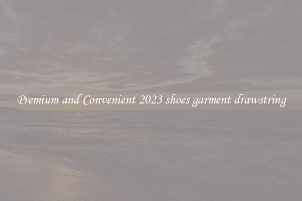 Premium and Convenient 2023 shoes garment drawstring