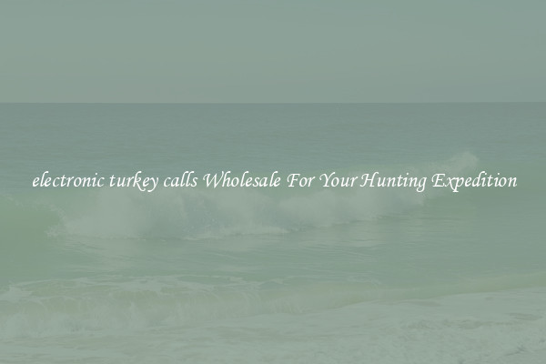 electronic turkey calls Wholesale For Your Hunting Expedition