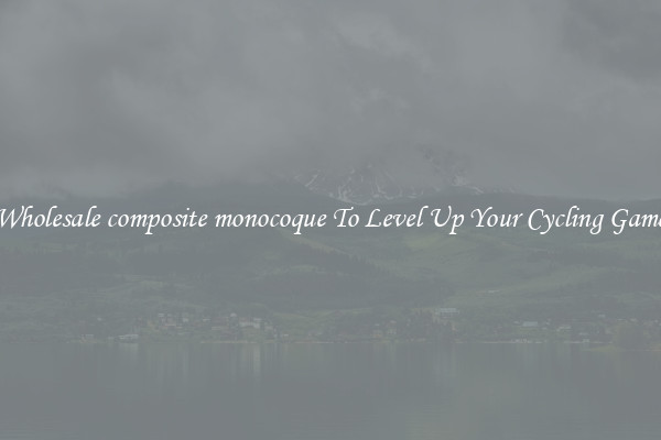 Wholesale composite monocoque To Level Up Your Cycling Game