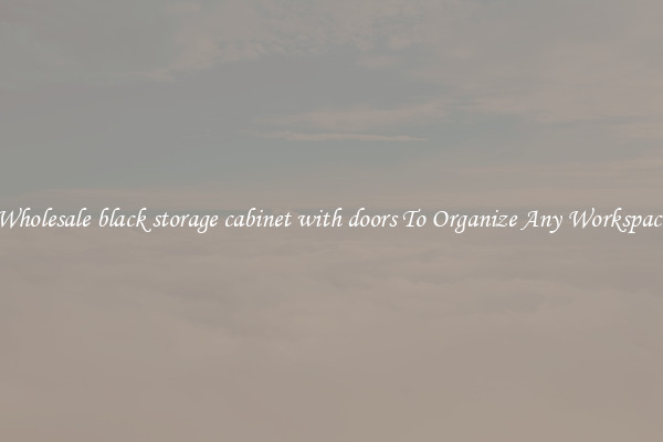 Wholesale black storage cabinet with doors To Organize Any Workspace