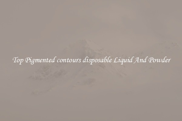 Top Pigmented contours disposable Liquid And Powder