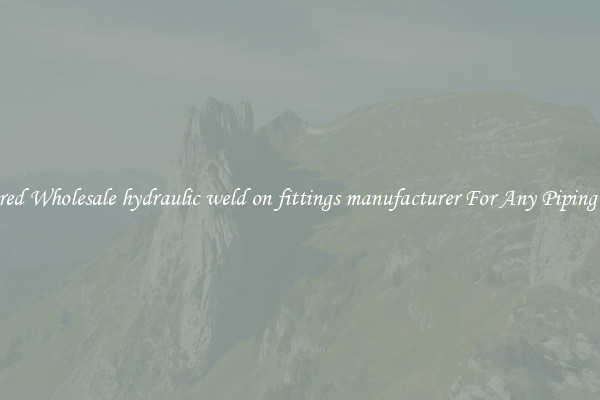 Featured Wholesale hydraulic weld on fittings manufacturer For Any Piping Needs
