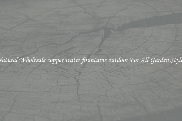 Natural Wholesale copper water fountains outdoor For All Garden Styles
