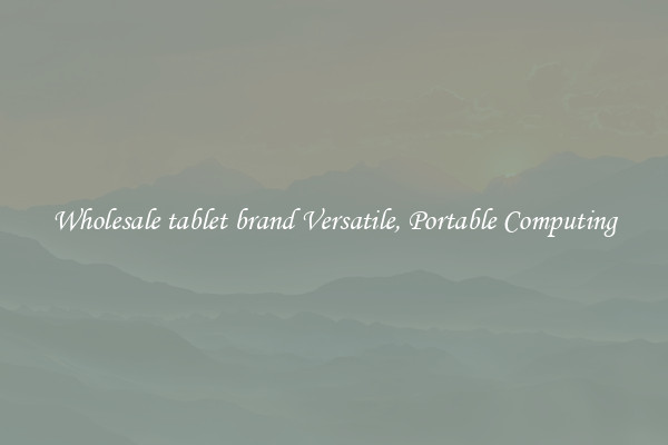 Wholesale tablet brand Versatile, Portable Computing
