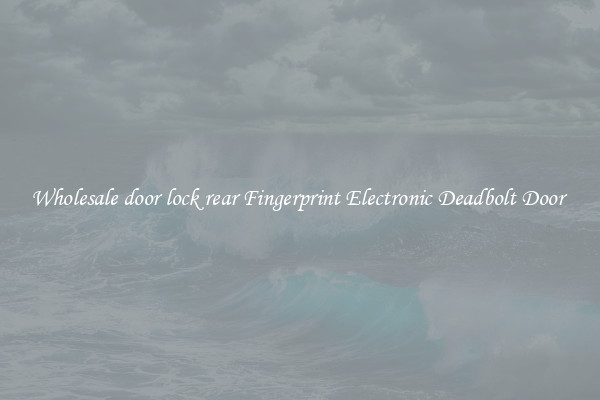 Wholesale door lock rear Fingerprint Electronic Deadbolt Door 