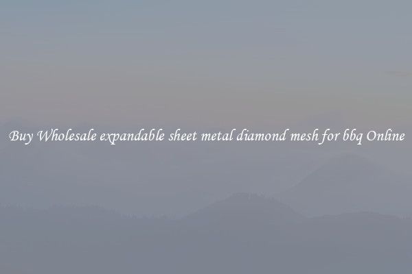 Buy Wholesale expandable sheet metal diamond mesh for bbq Online