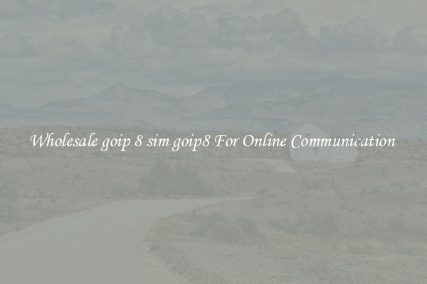 Wholesale goip 8 sim goip8 For Online Communication 